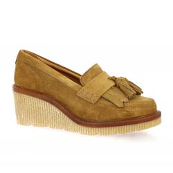 Creator Mocassins cuir velours camel