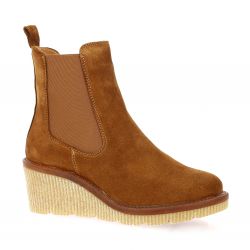 Creator Boots cuir velours cognac