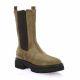 Cf Boots cuir velours taupe