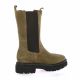 Cf Boots cuir velours taupe