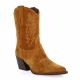 Gaia Boots cuir velours cognac