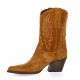 Gaia Boots cuir velours cognac