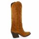 Gaia Bottes cuir velours cognac