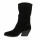 Paoyama Boots cuir velours noir