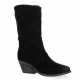 Paoyama Boots cuir velours noir