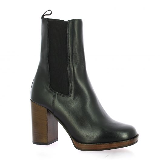 Pao chaussures boots cuir noir Solana5
