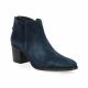 Vidi studio Boots cuir velours marine