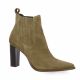 Vidi studio Boots cuir velours taupe