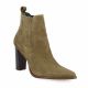 Vidi studio Boots cuir velours taupe