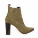 Vidi studio Boots cuir velours taupe