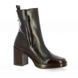 Maroli Boots cuir glacé marron