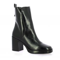 Maroli Boots cuir glacé noir