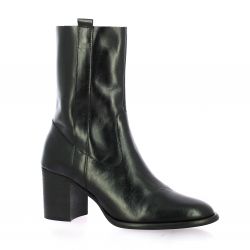 Maroli Boots cuir glacé noir