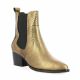 Iqonic Boots cuir python bronze