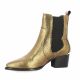 Iqonic Boots cuir python bronze