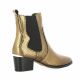 Iqonic Boots cuir python bronze