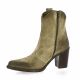 Crasto Boots cuir velours taupe