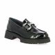 Follia dolce Mocassins cuir vernis noir