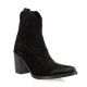 Crasto Boots cuir velours noir