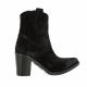 Crasto Boots cuir velours noir