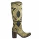 Crasto Bottes cuir velours taupe