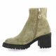 Emilie karston Boots cuir velours taupe