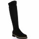 Elisir Bottes cuir velours noir