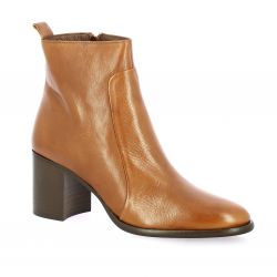 Maroli Boots cuir glacé cognac