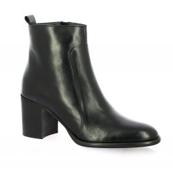 Maroli Boots cuir glacé noir