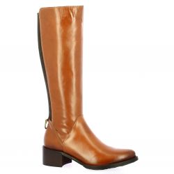 Follia dolce Bottes cuir cognac