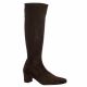 Pao Bottes cuir velours marron