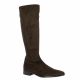 Pao Bottes cuir velours marron