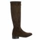 Pao Bottes cuir velours marron