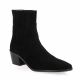 Pao Boots cuir velours noir