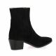 Pao Boots cuir velours noir