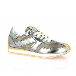 Mjus Baskets cuir velours gris