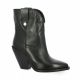 Giséle moiré Boots cuir noir