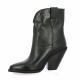 Giséle moiré Boots cuir noir