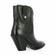 Giséle moiré Boots cuir noir