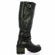 Pao Bottes cuir noir