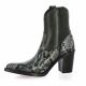 Emanuele crasto Boots cuir python noir