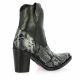 Emanuele crasto Boots cuir python noir