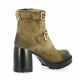 Emanuele crasto Boots cuir velours taupe