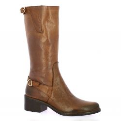 Emanuele crasto Bottes cuir cognac