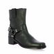 So send Boots cuir noir