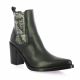 Emanuele crasto Boots cuir python noir