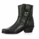 So send Boots cuir noir