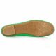 Reqins Mocassins cuir velours vert gazon