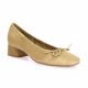 Reqins Ballerines cuir velours naturel