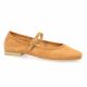 We do Ballerines cuir velours cognac